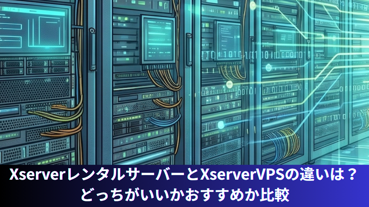【2026年最新】XserverレンタルサーバーとXserverVPSの違いは？どっちがいいかおすすめか比較