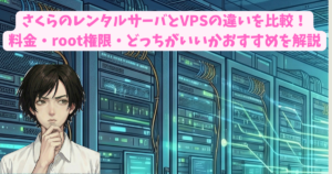 さくらのレンタルサーバとVPSの違いを比較！料金・root権限・どっちがいいかおすすめを解説